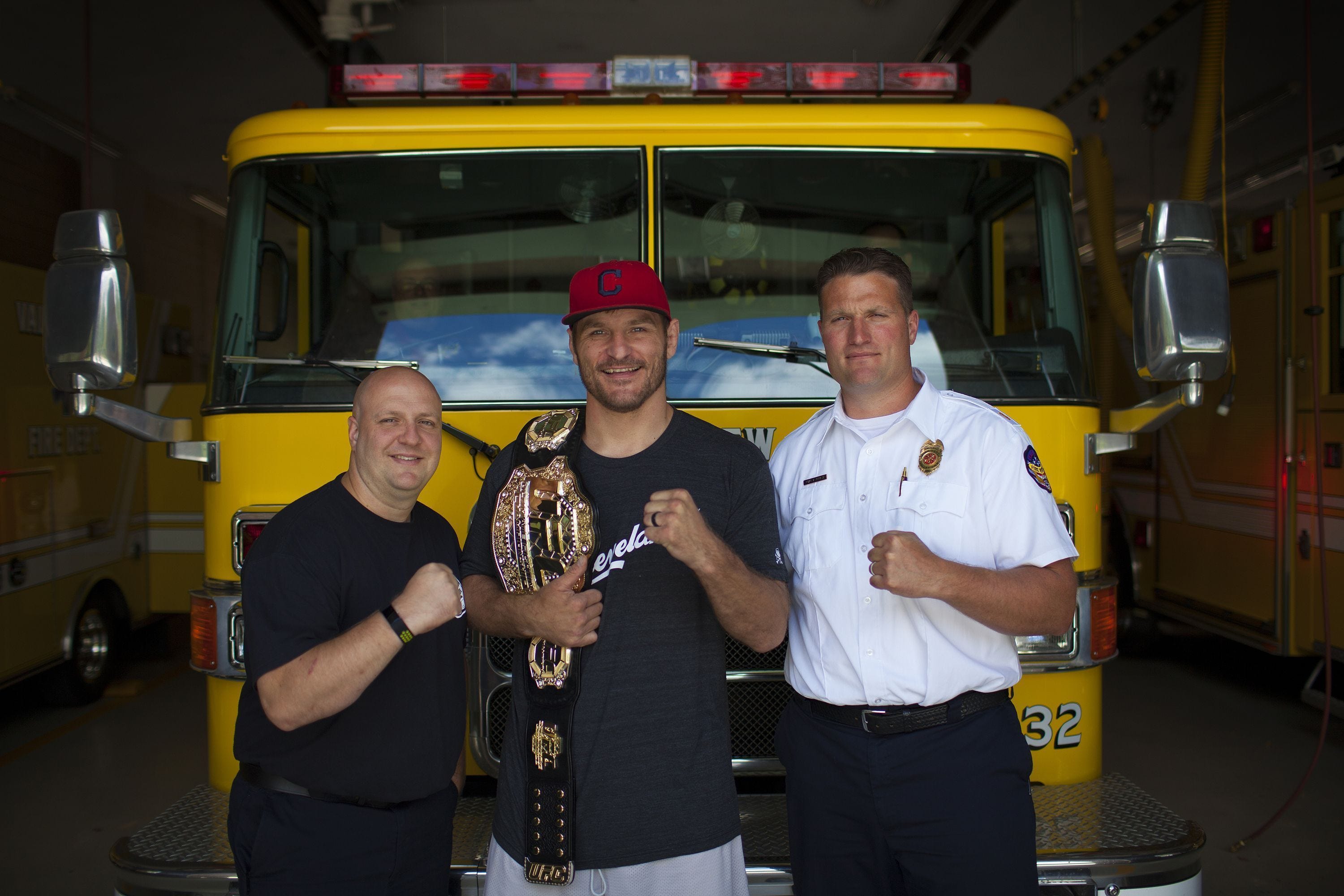 Where does stipe miocic work Clearance